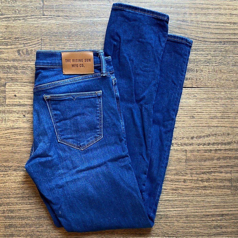 Slim straight leg jeans